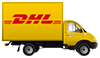 Wir versenden mit DHL