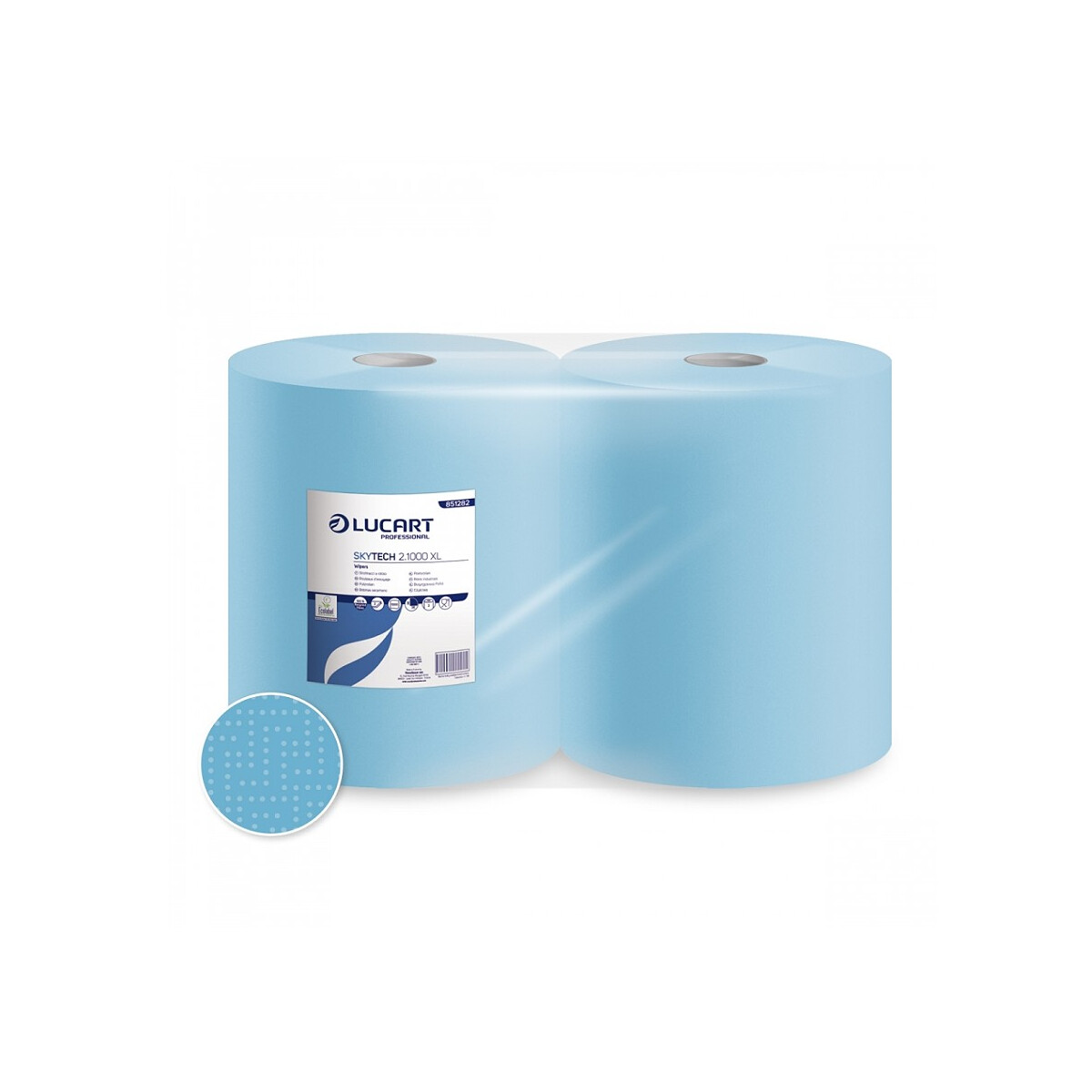 Putzrollen 2-lagig blau 36x36 cm 1000 Blatt